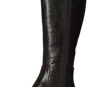 Dr. Scholl's Women's Brilliance Wide Calf Riding Black Boots Size 9.5M